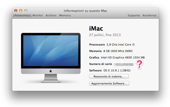 hackintosh need sieral number for a mac pro 2010